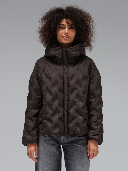 Демисезонная куртка VIVA WEAR модель 6568-brown Фото