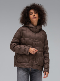 Демисезонная куртка VIVA WEAR модель 6570-milk-brown Фото