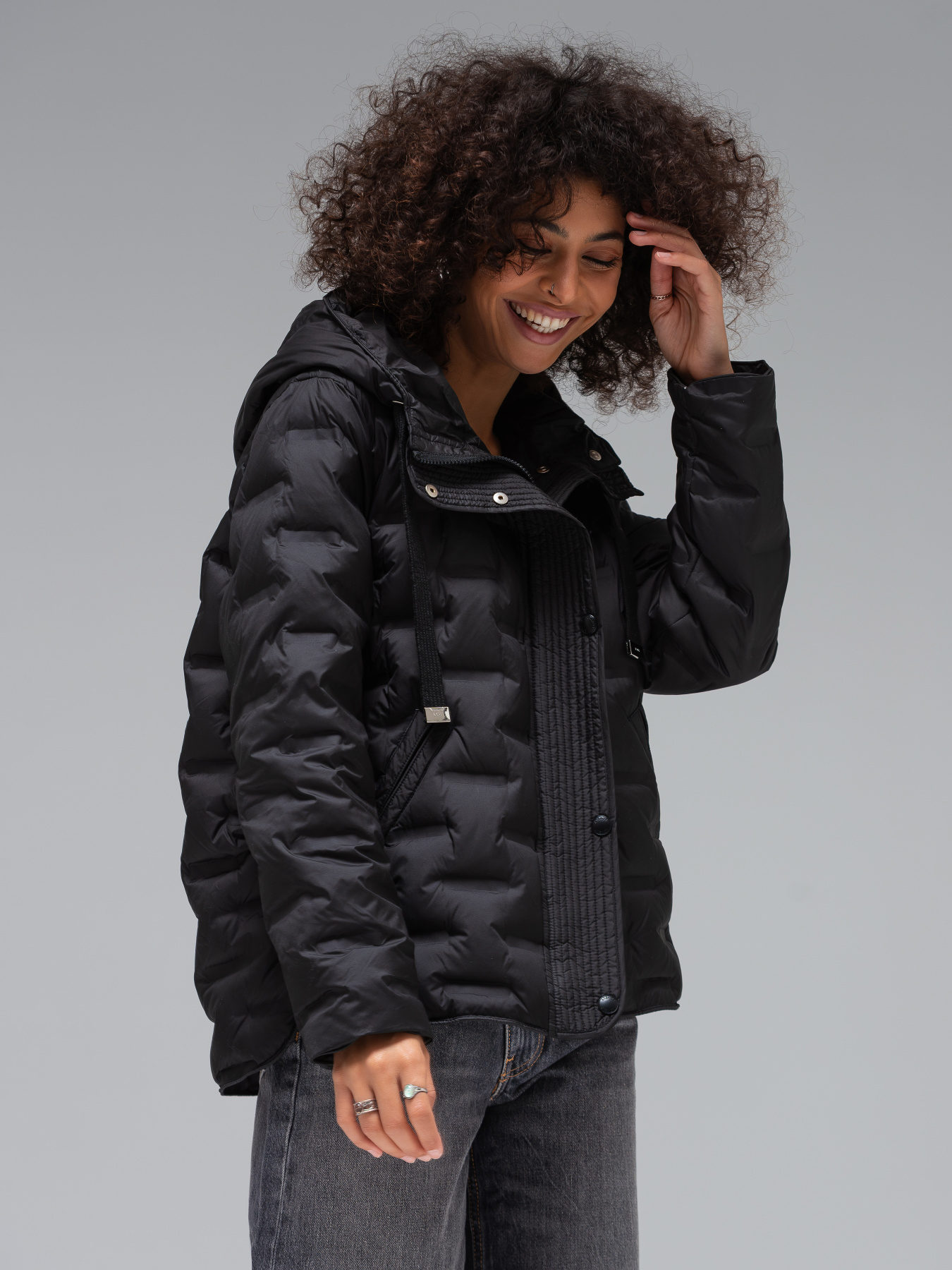 Демисезонная куртка VIVA WEAR модель 6518-black Фото