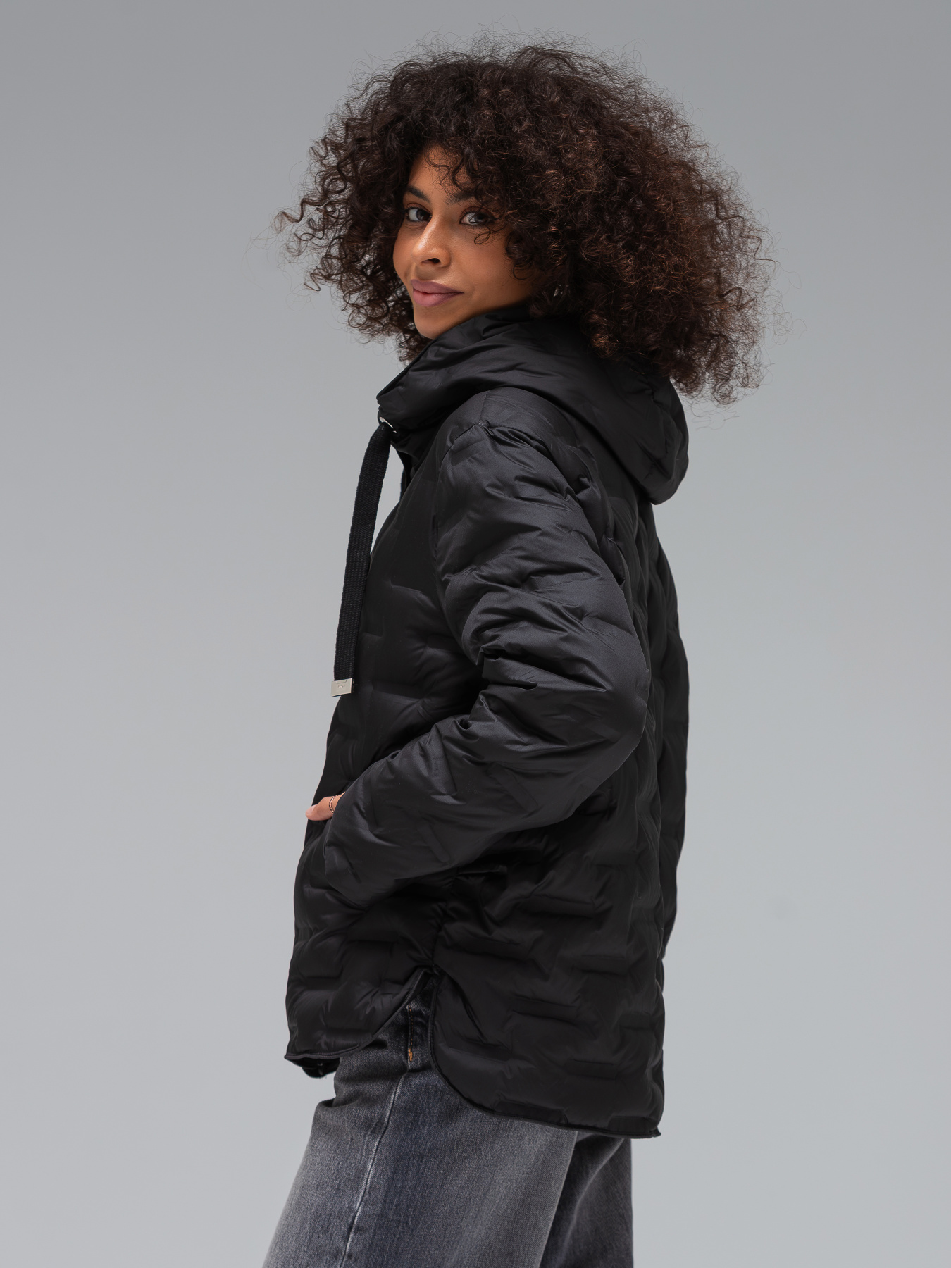 Демисезонная куртка VIVA WEAR модель 6518-black Фото