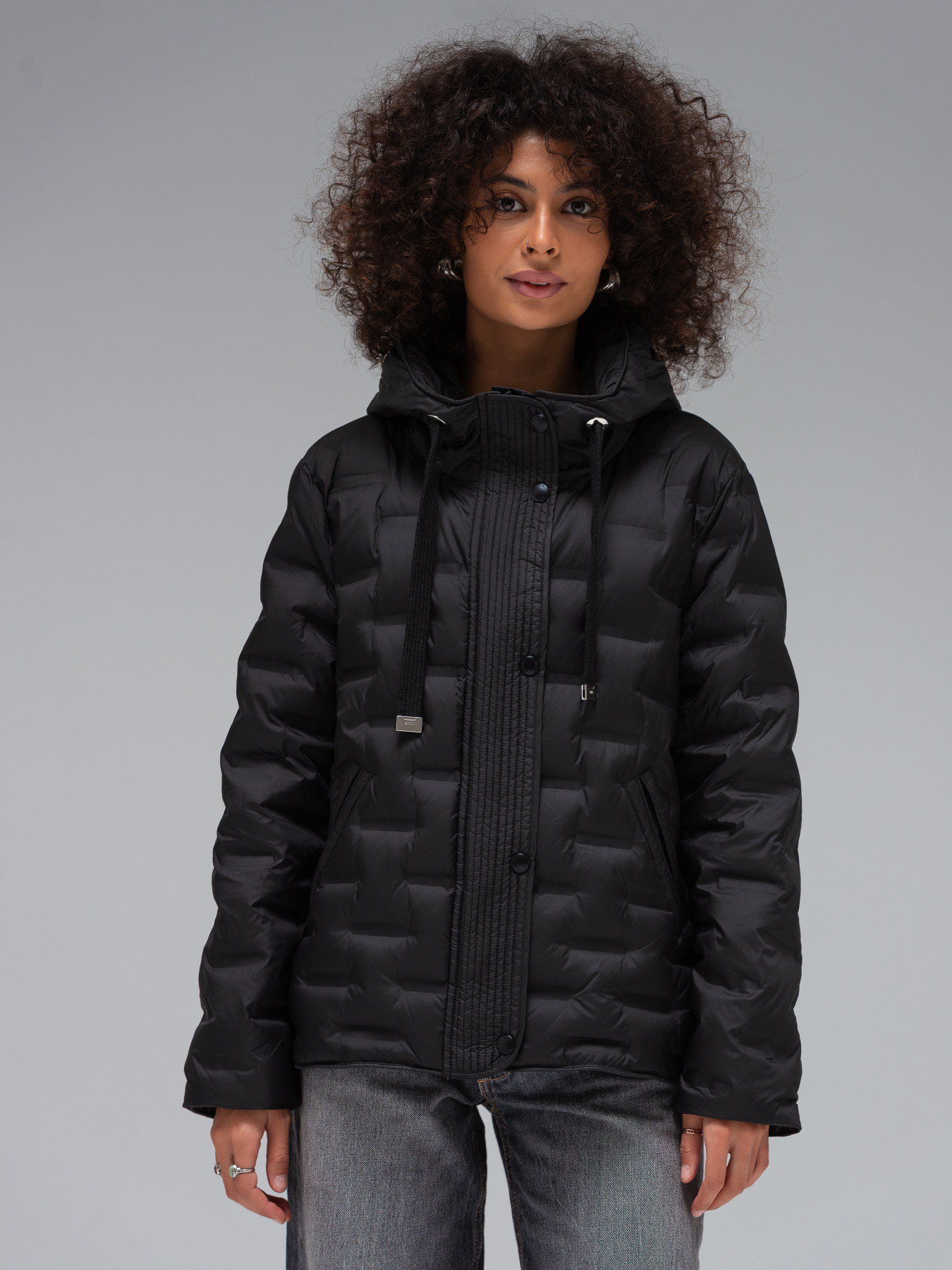 Демисезонная куртка VIVA WEAR модель 6518-black Фото