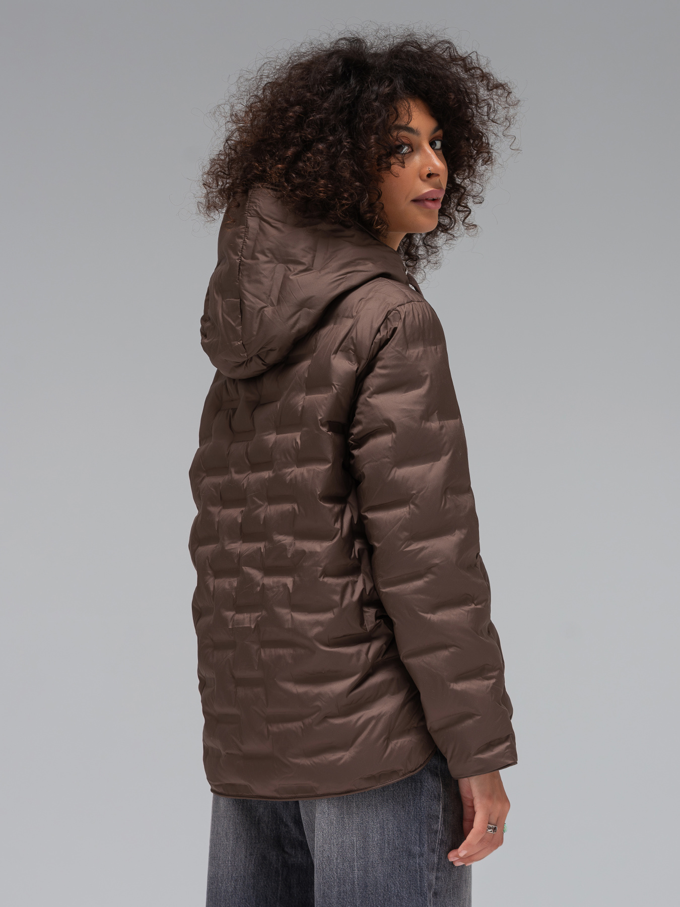 Демисезонная куртка VIVA WEAR модель 6518-brown Фото