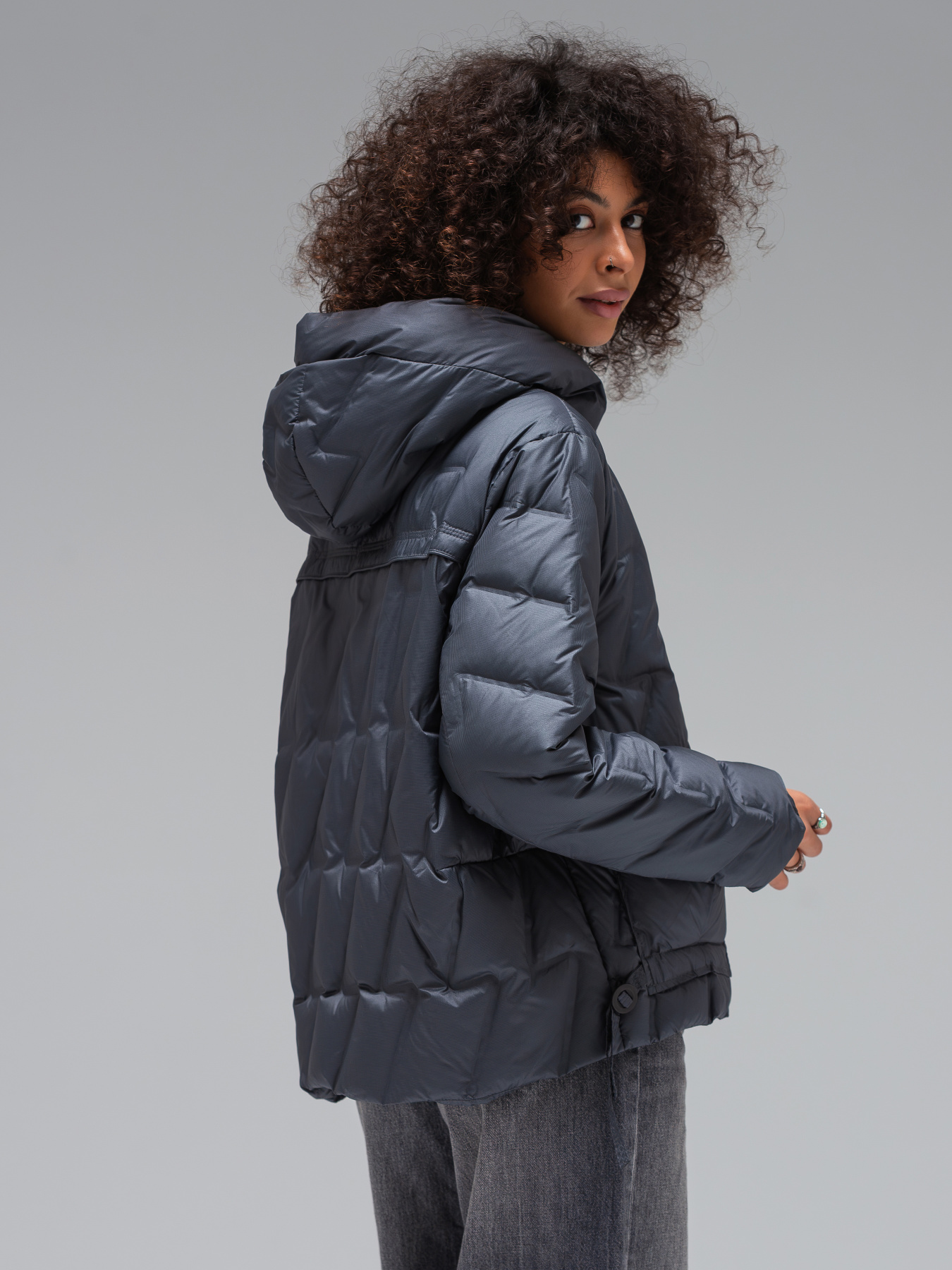 Демисезонная куртка VIVA WEAR модель 8898-gray Фото