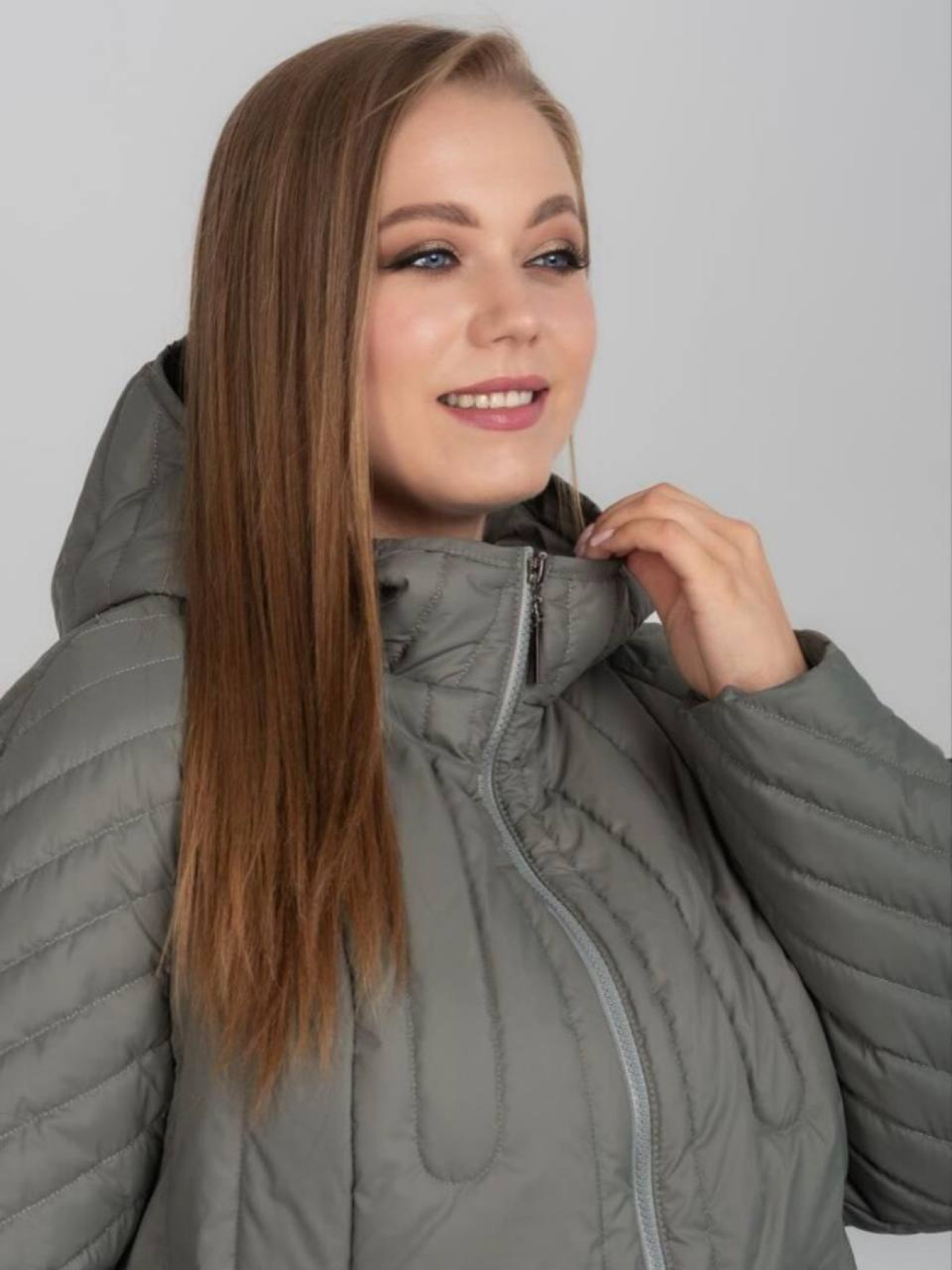 Демисезонная куртка City Fashion Classic модель 1103-OLIV Фото