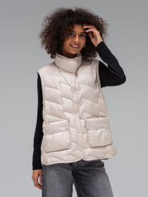 Утепленный жилет VIVA WEAR модель 8899-milk Фото