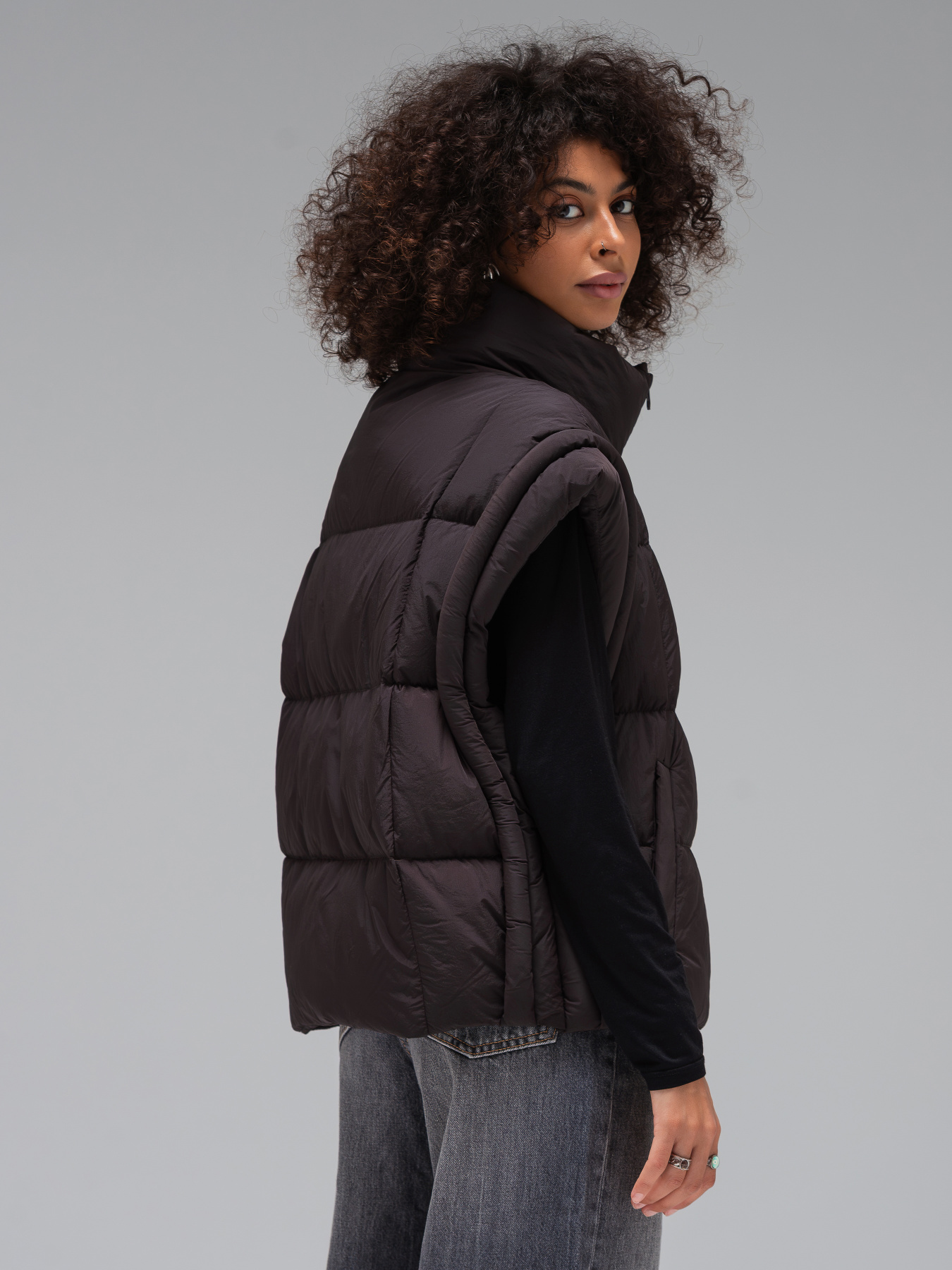 Жилет с утеплителем VIVA WEAR модель 6829-brown Фото