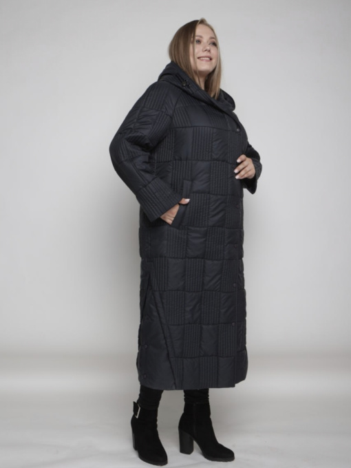 Пальто с утеплителем UVENTUM модель 1069-r-BLU Фото