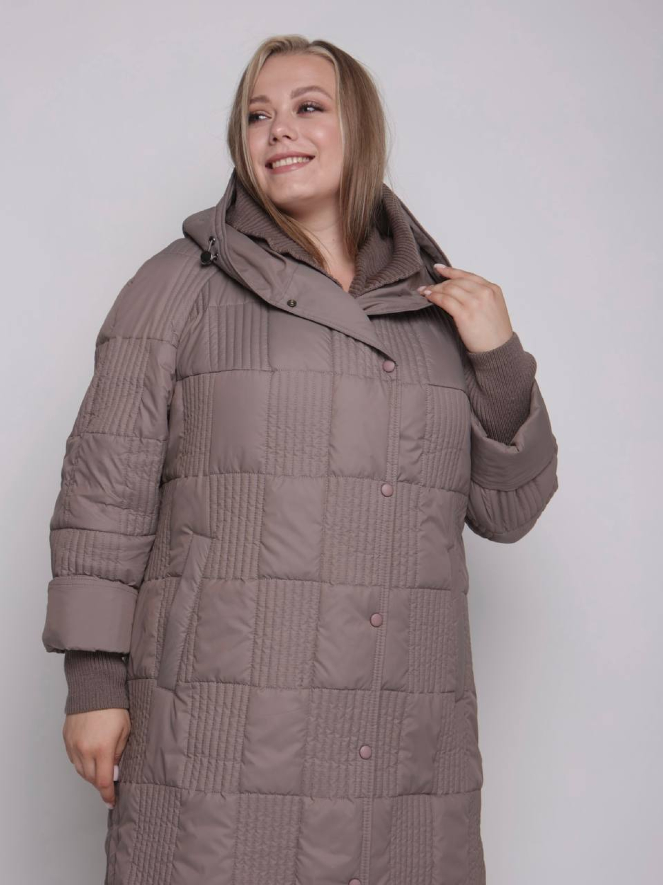 Пальто с утеплителем UVENTUM модель 1069-r-mocha Фото