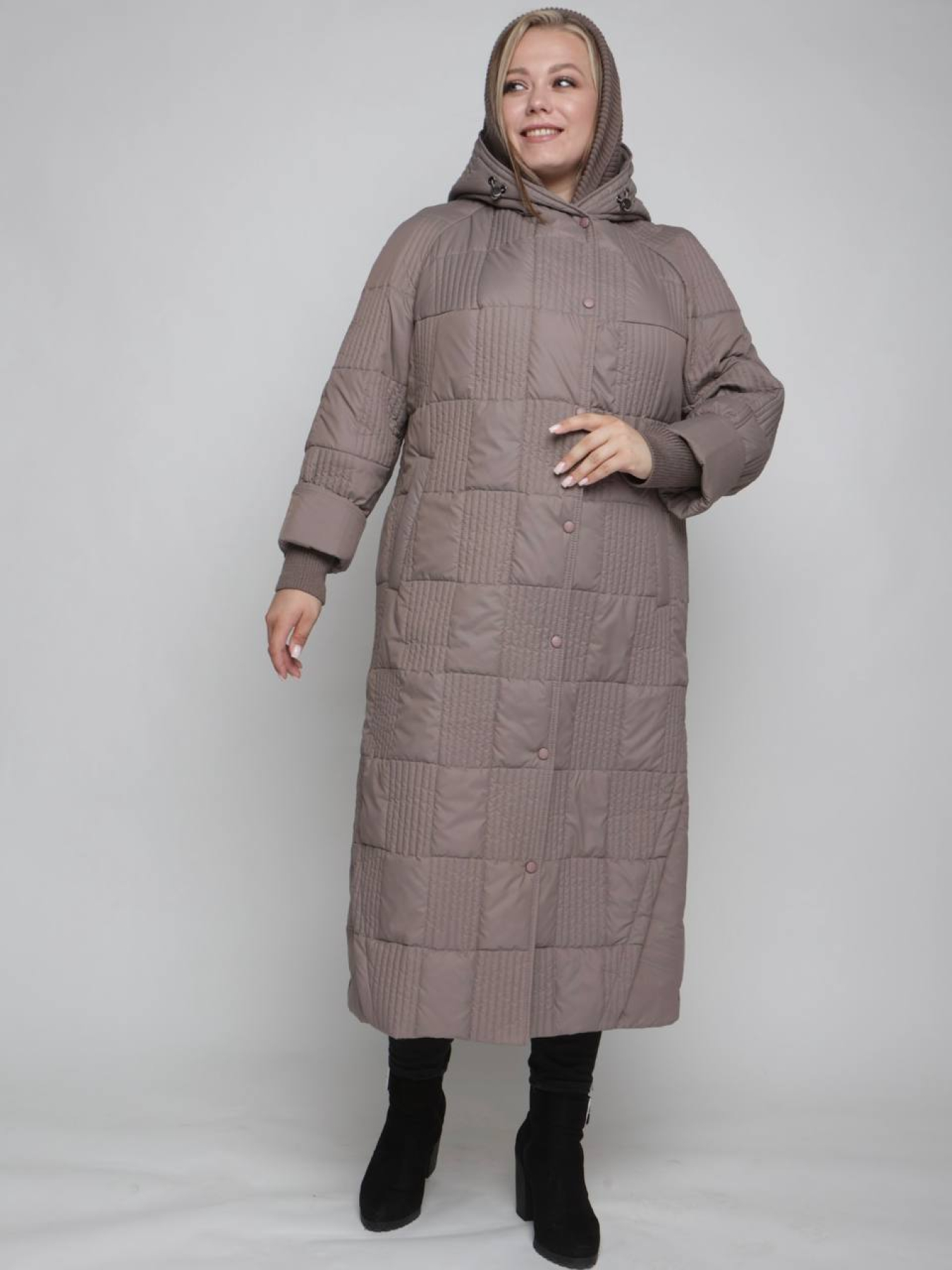 Пальто с утеплителем UVENTUM модель 1069-r-mocha Фото