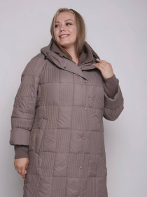 Пальто з утеплювачем UVENTUM модель 1069-r-mocha Пальто з утеплювачем UVENTUM модель 1069-r-mocha Фото