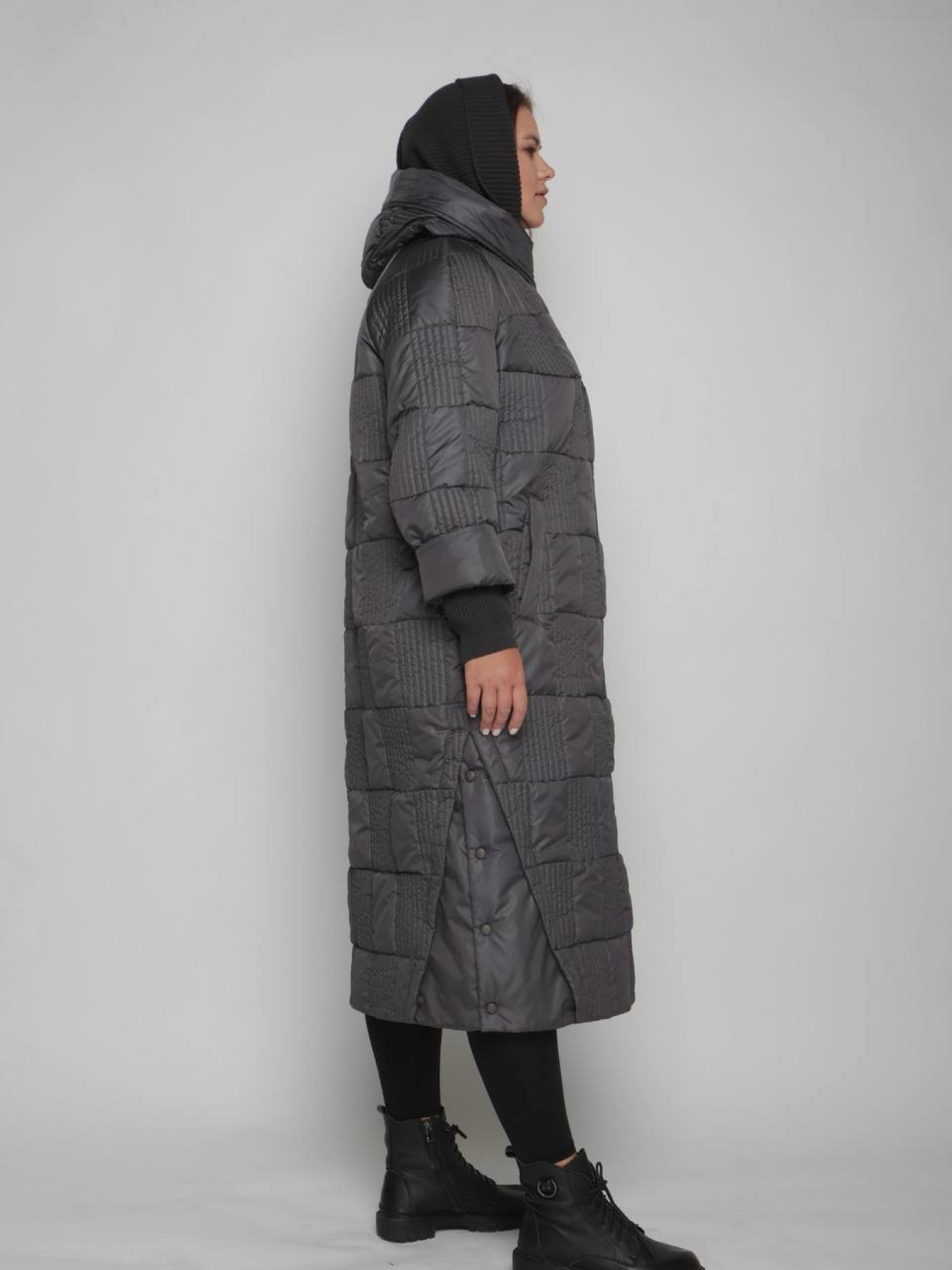 Пальто с утеплителем UVENTUM модель 1069-r-graphite Фото