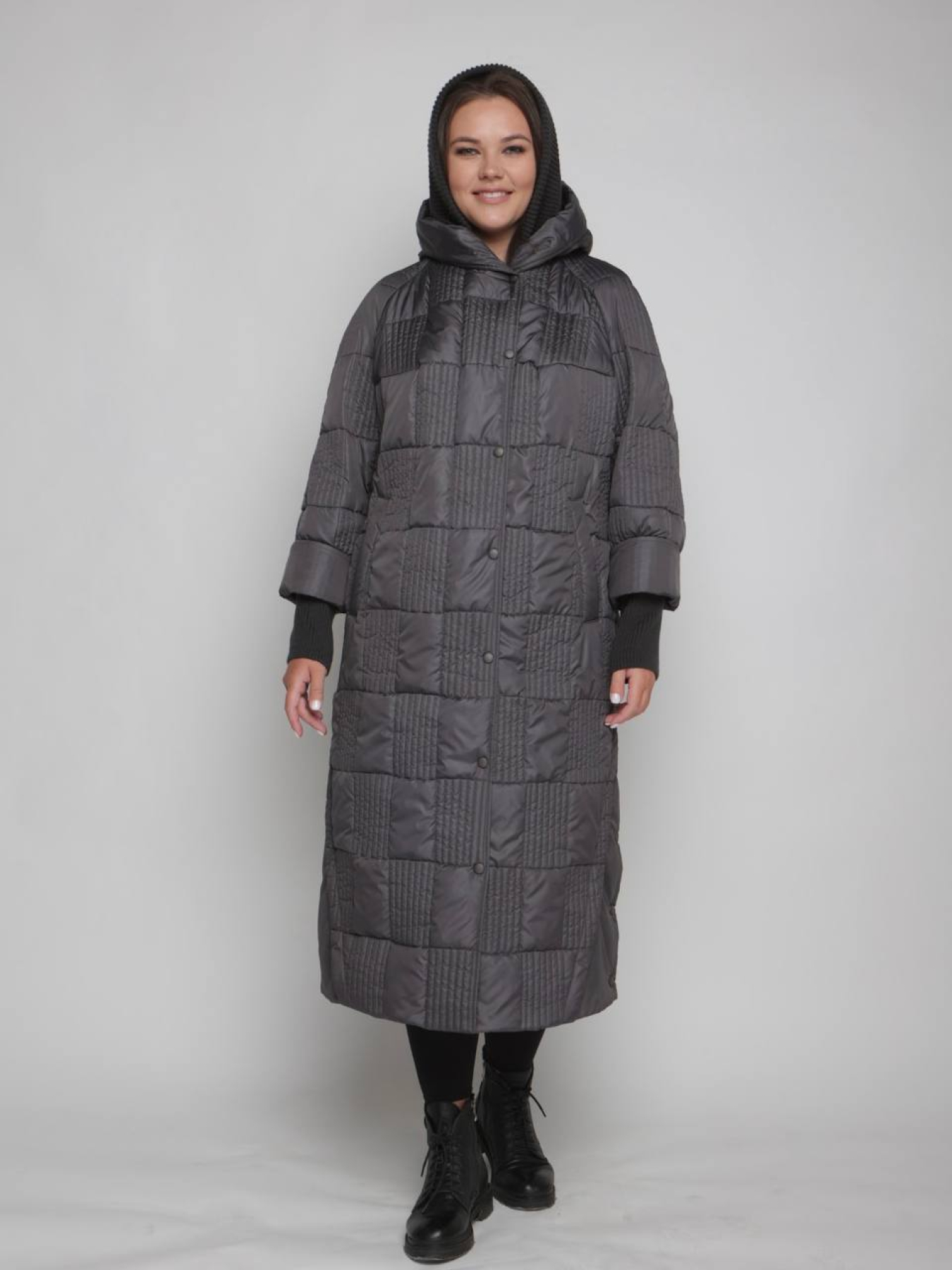 Пальто с утеплителем UVENTUM модель 1069-r-graphite Фото