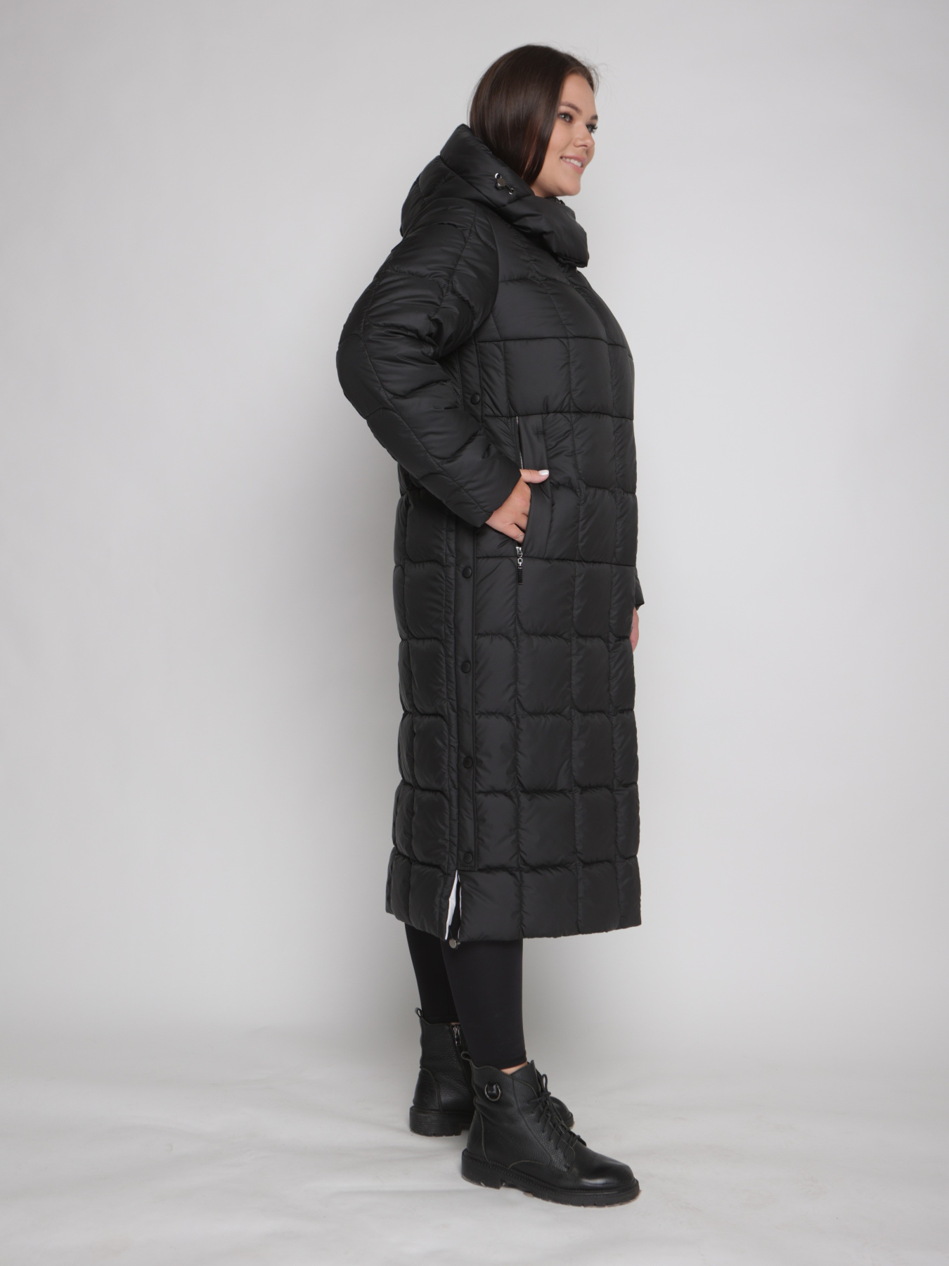 Пальто с утеплителем UVENTUM модель 1089-r-BLC Фото