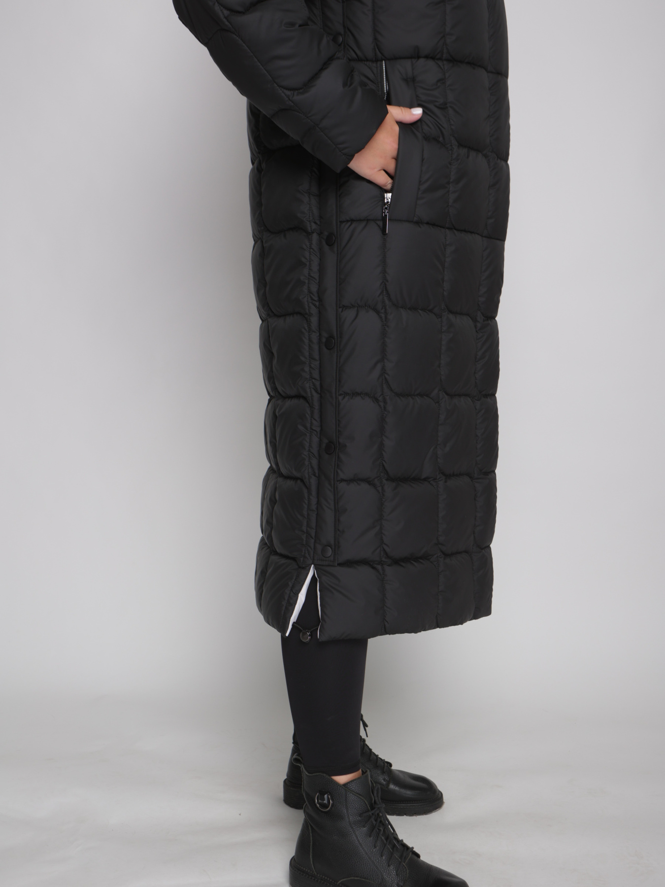 Пальто з утеплювачем UVENTUM модель 1089-r-BLC Пальто з утеплювачем UVENTUM модель 1089-r-BLC Фото