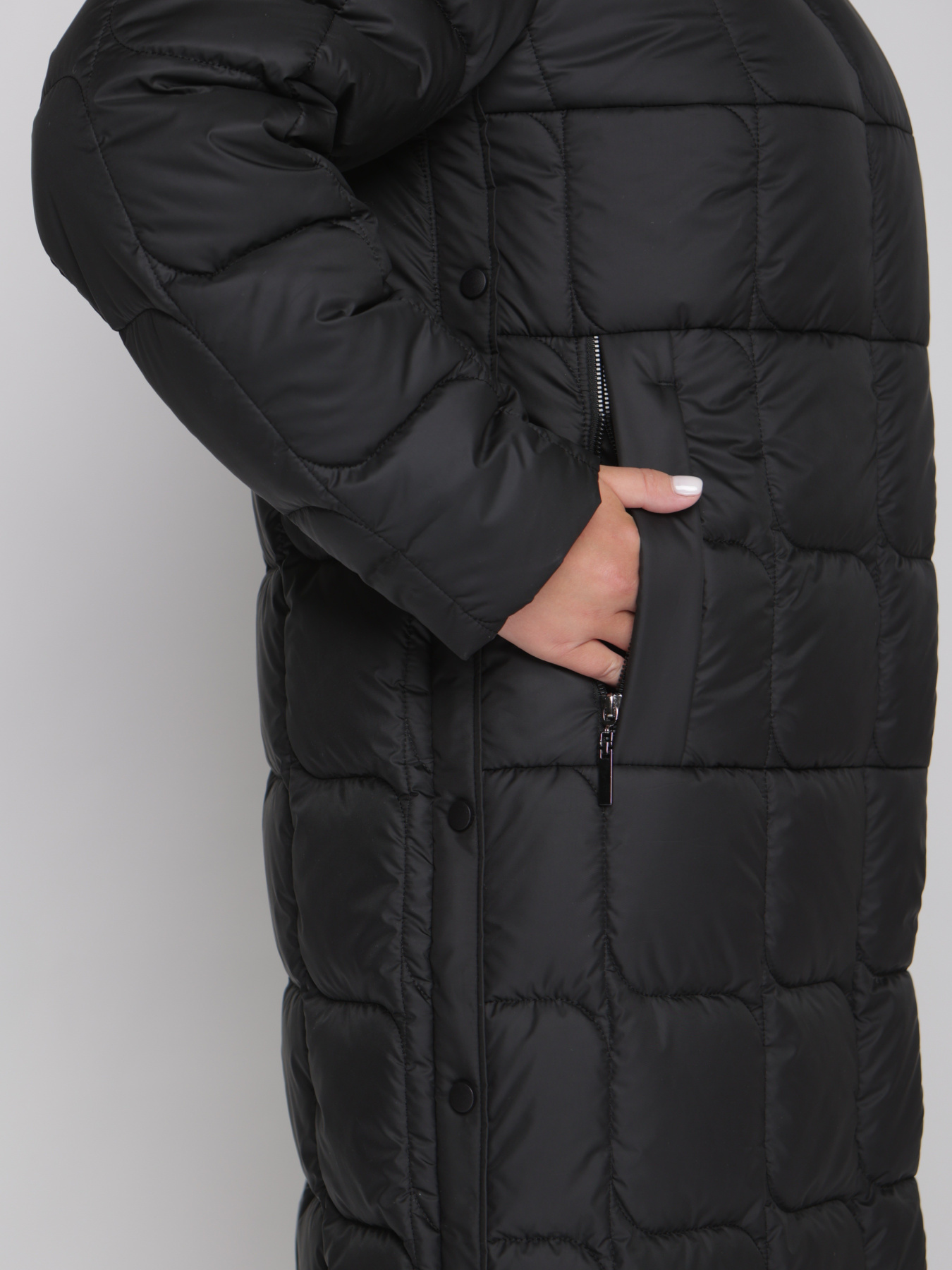 Пальто з утеплювачем UVENTUM модель 1089-r-BLC Пальто з утеплювачем UVENTUM модель 1089-r-BLC Фото