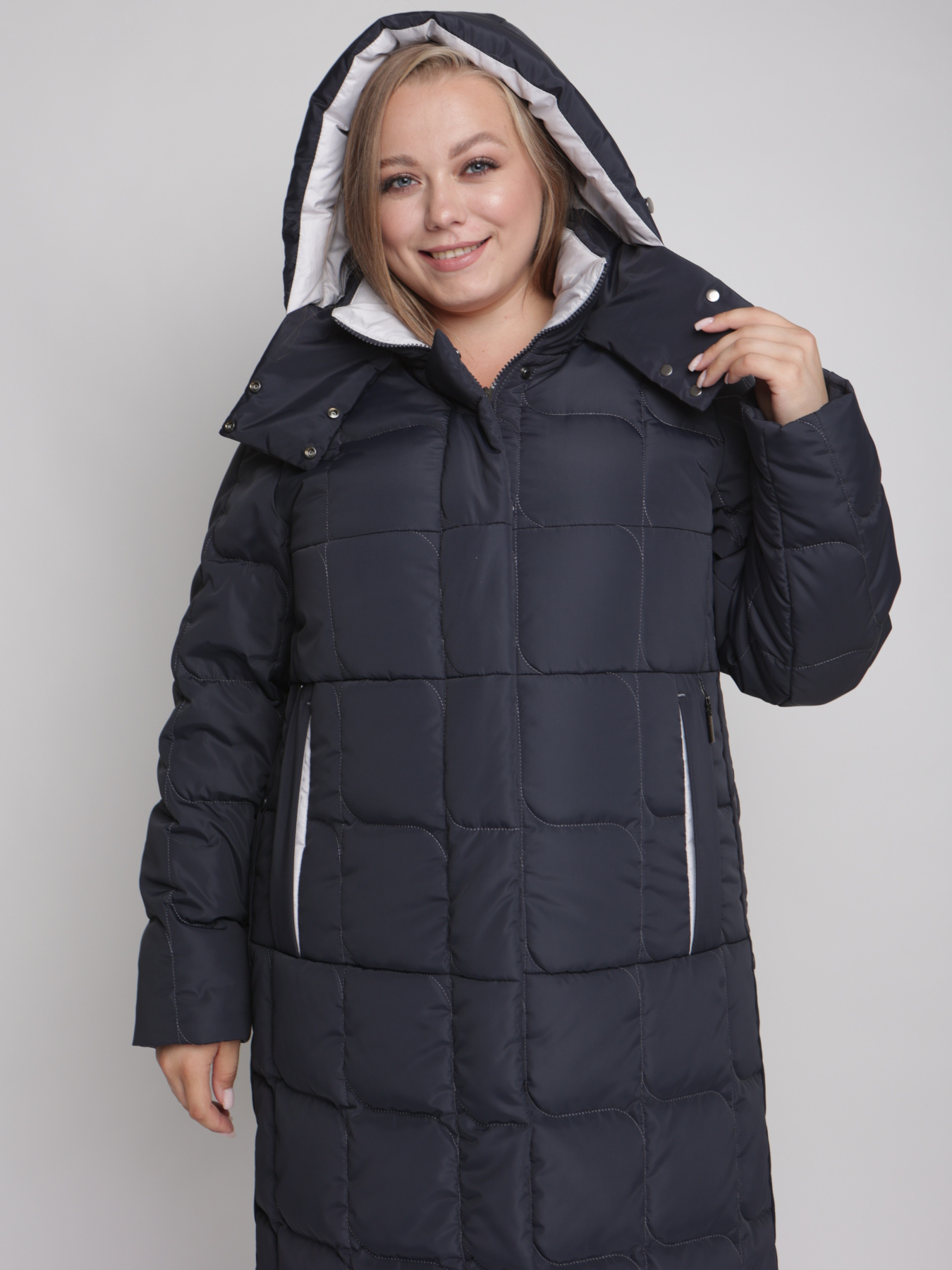 Пальто с утеплителем UVENTUM модель 1089-r-BLU Фото