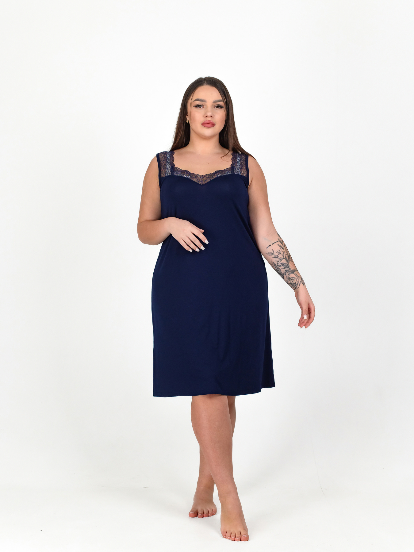 Ночная рубашка N.EL модель 1603-92_blue Фото