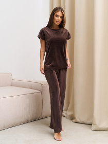 Піжама ISSA Plus модель 13667_темно_коричневый Фото