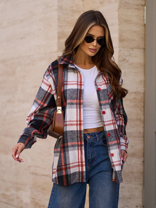 Рубашка ISSA Plus модель 15312_мультиколор Фото