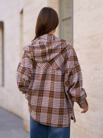 Рубашка ISSA Plus модель 15317_коричневый Фото