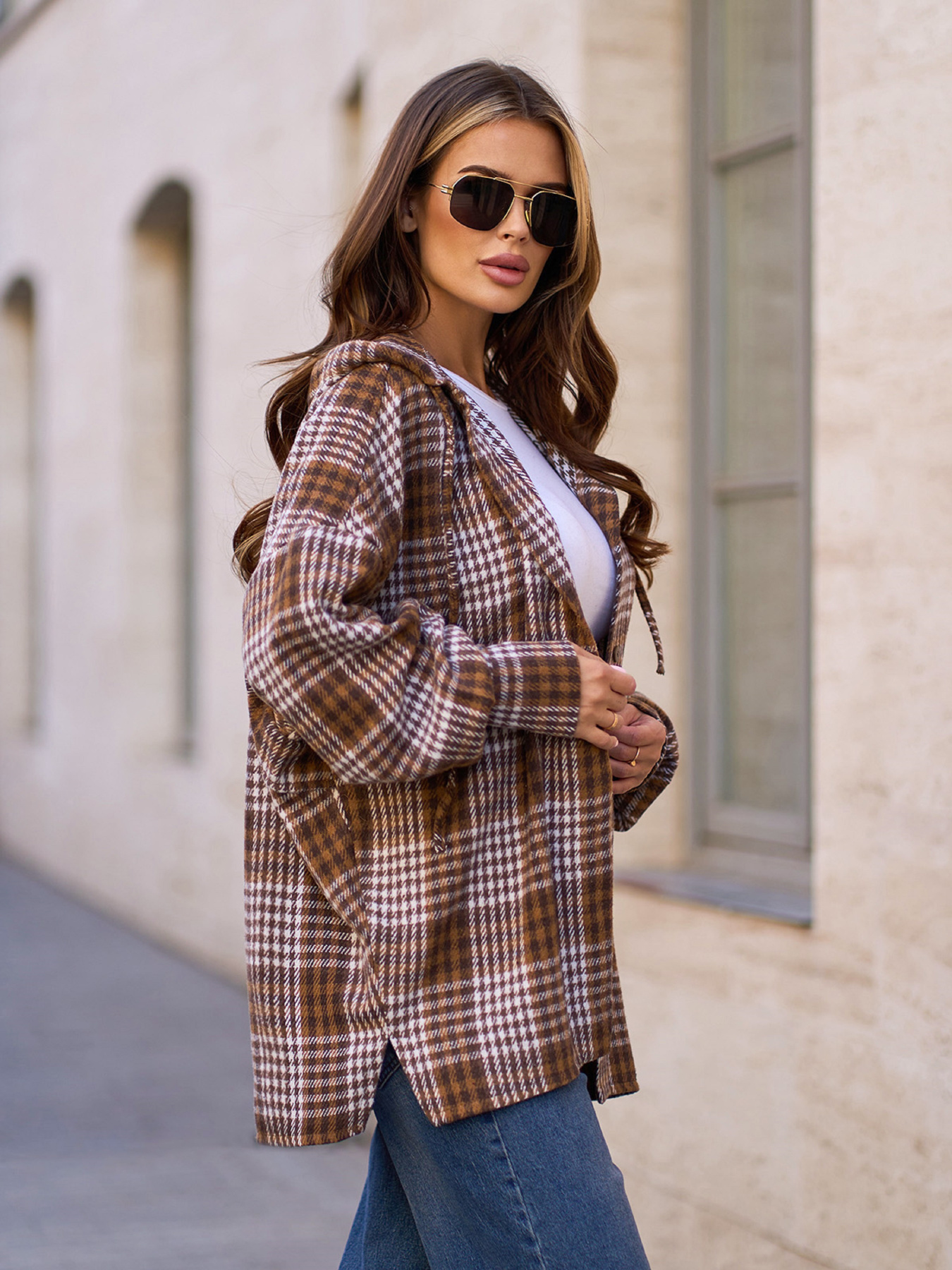 Рубашка повседневная ISSA Plus модель 15317_коричневый Фото