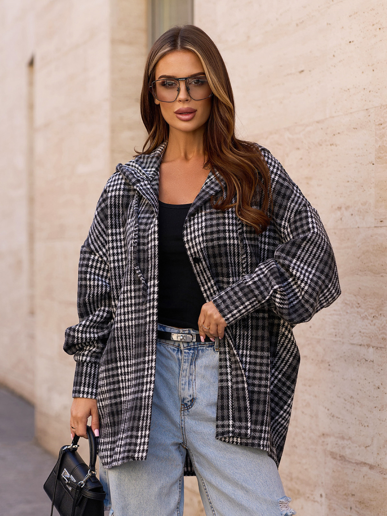 Рубашка повседневная ISSA Plus модель 15317_черный Фото