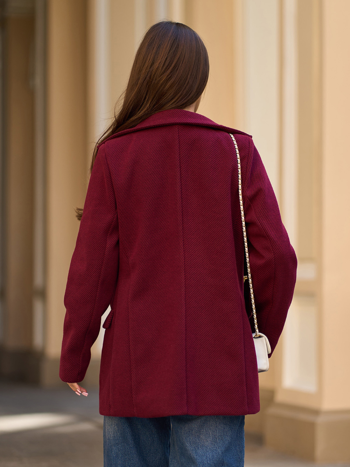 Кардиган ISSA Plus модель 15321_темно_бордовый Фото