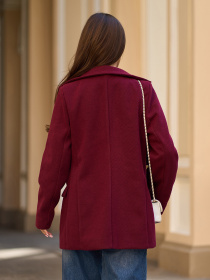 Кардиган ISSA Plus модель 15321_темно_бордовый Фото