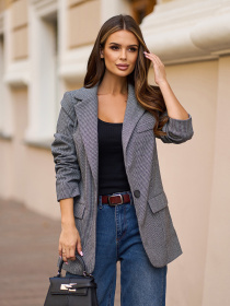 Блейзер ISSA Plus модель 15322_серый Фото