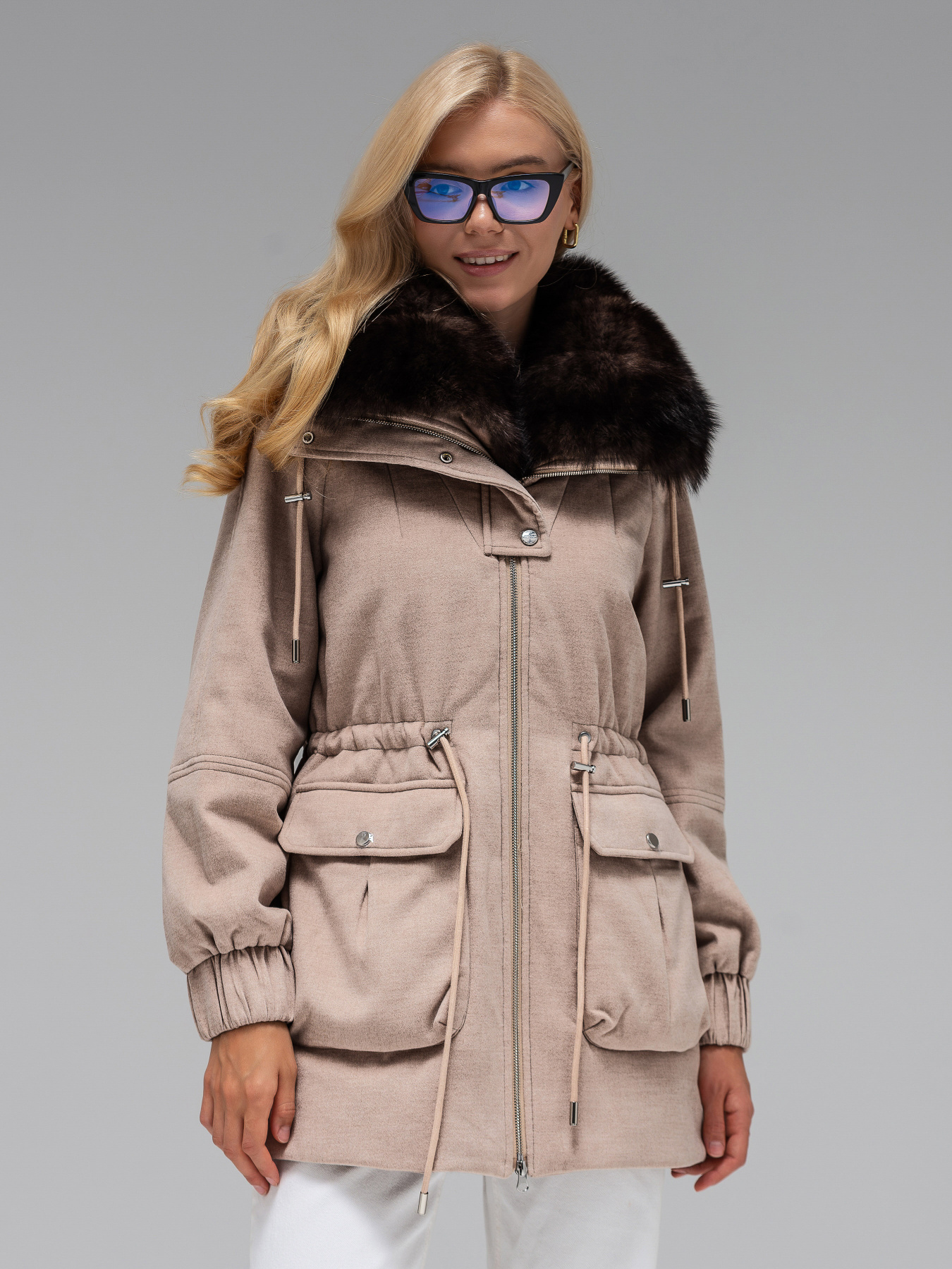 Парка VIVA WEAR модель 35520-beigeparka Фото