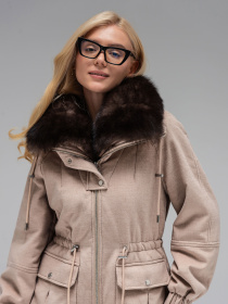 Парка VIVA WEAR модель 35520-beigeparka Фото