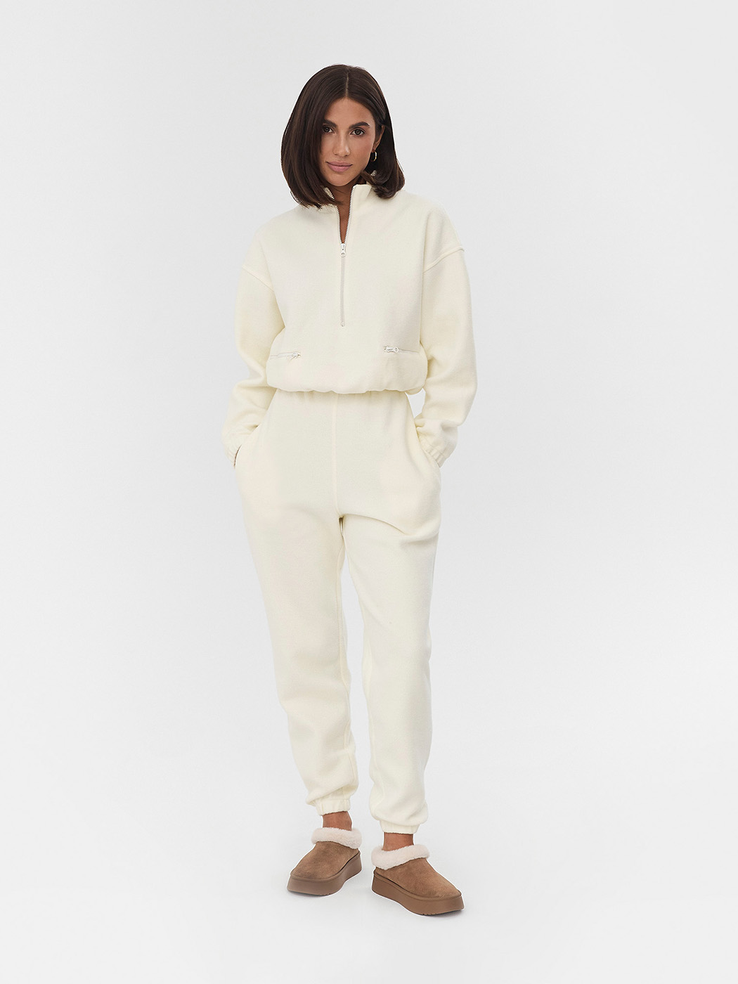 Жіночі Джогери FASHIONISTA  (FS10598066_milky) колір молочний, матеріал бавовна/поліестер