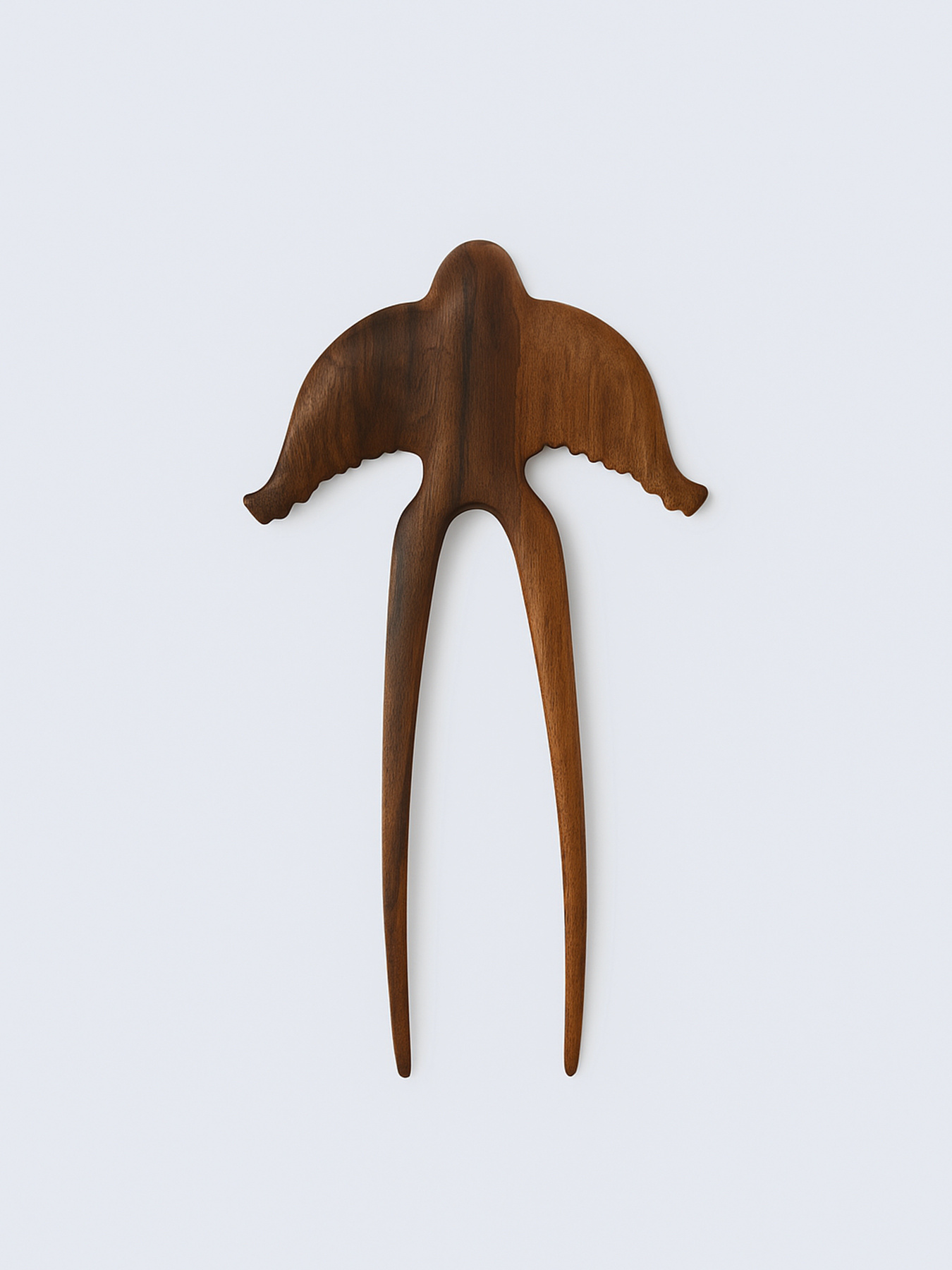 Дерев’яна шпилька для волосся «Ластівка» GNIZDO модель WHPS Фото