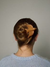 Дерев’яна шпилька для волосся «Ластівка» GNIZDO модель WHPS Фото