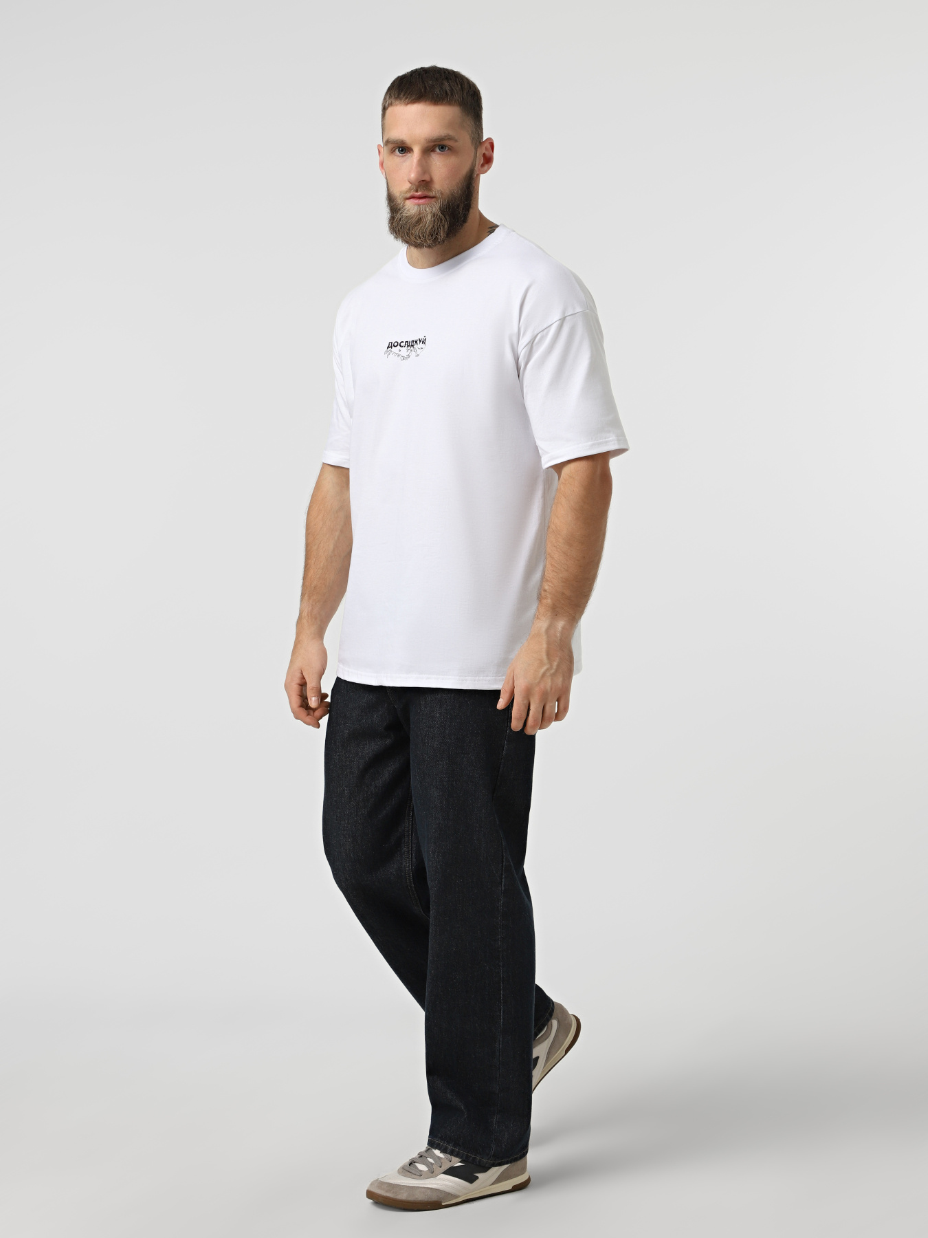 Футболка Bezlad Вовк модель futbolka-doslidzhuy-vovk-bila Фото