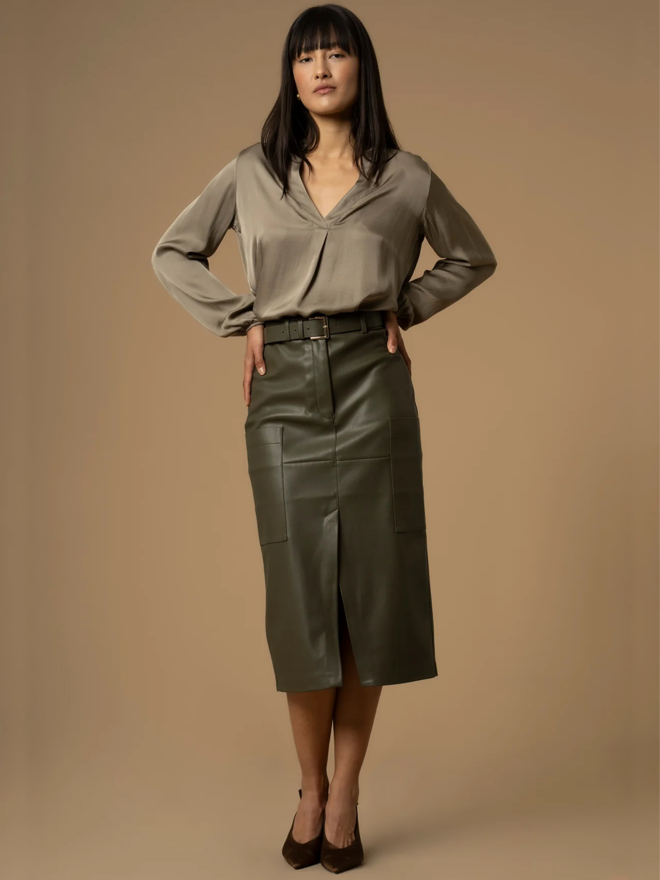 Спідниця міді KOCCA модель A25PGO7377ABUN50803 Фото