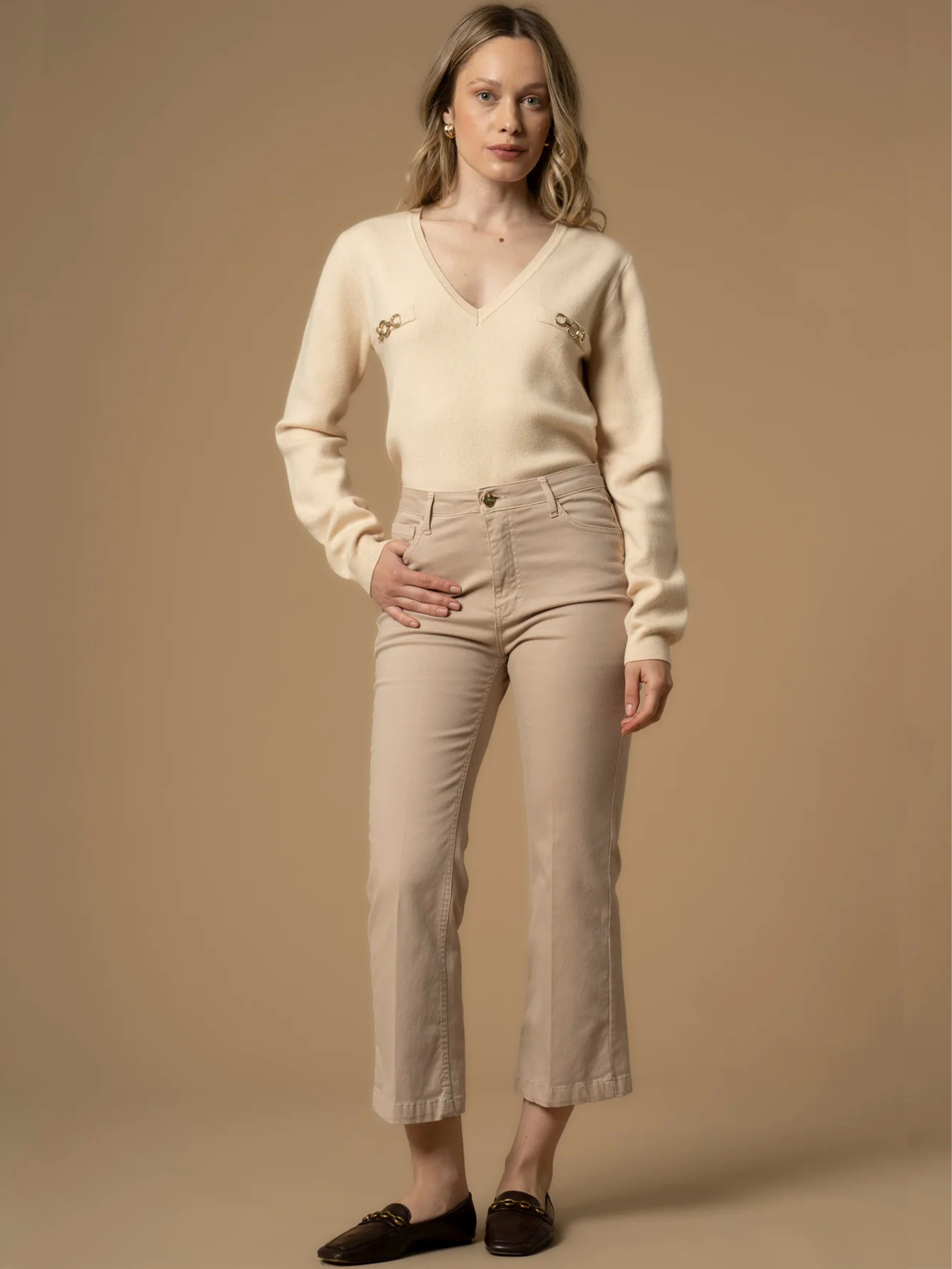 Джинси кльош KOCCA модель A25PPC7725ABUN60006 Фото