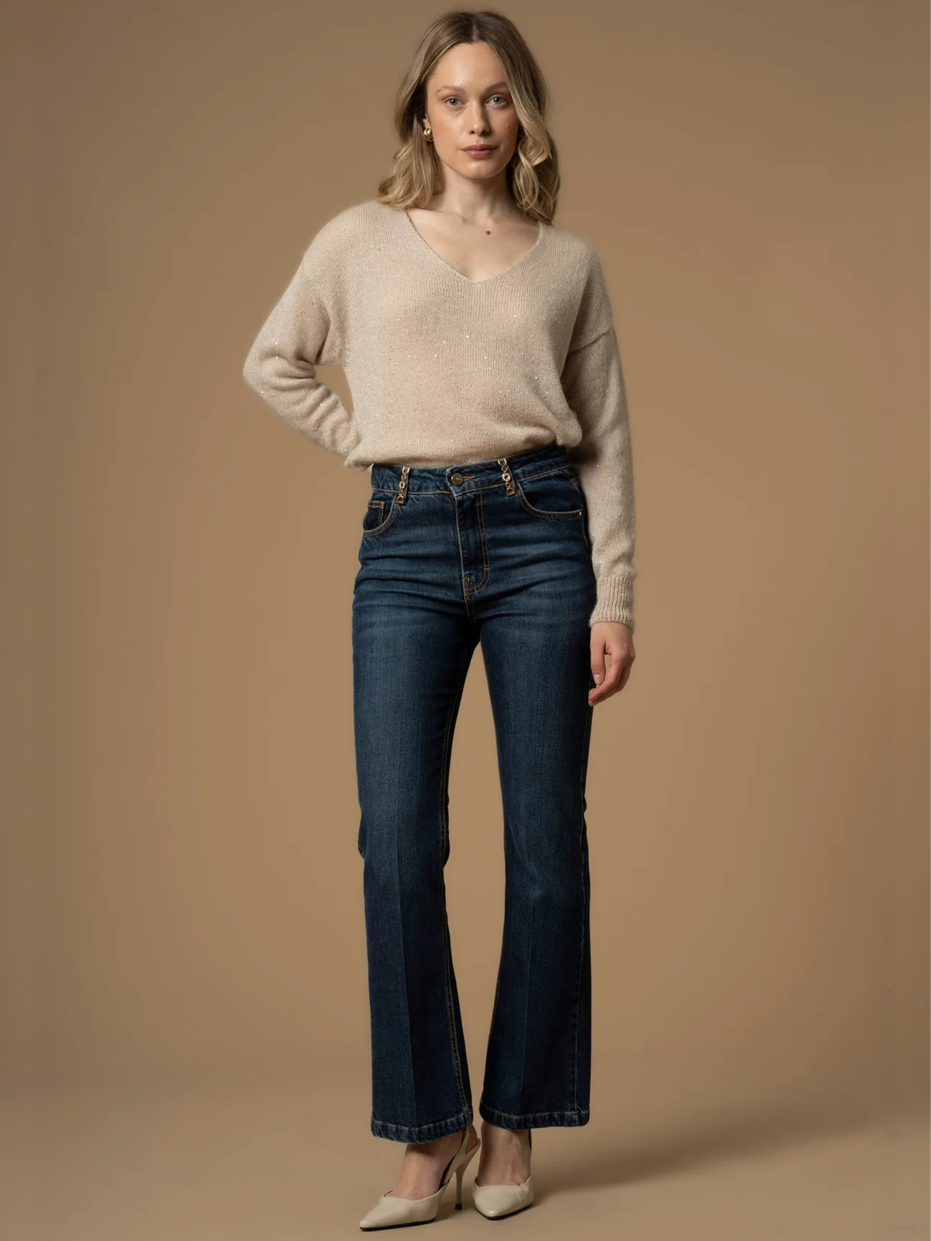 Джинси кльош KOCCA модель A25PPD7723ABUNL348 Фото