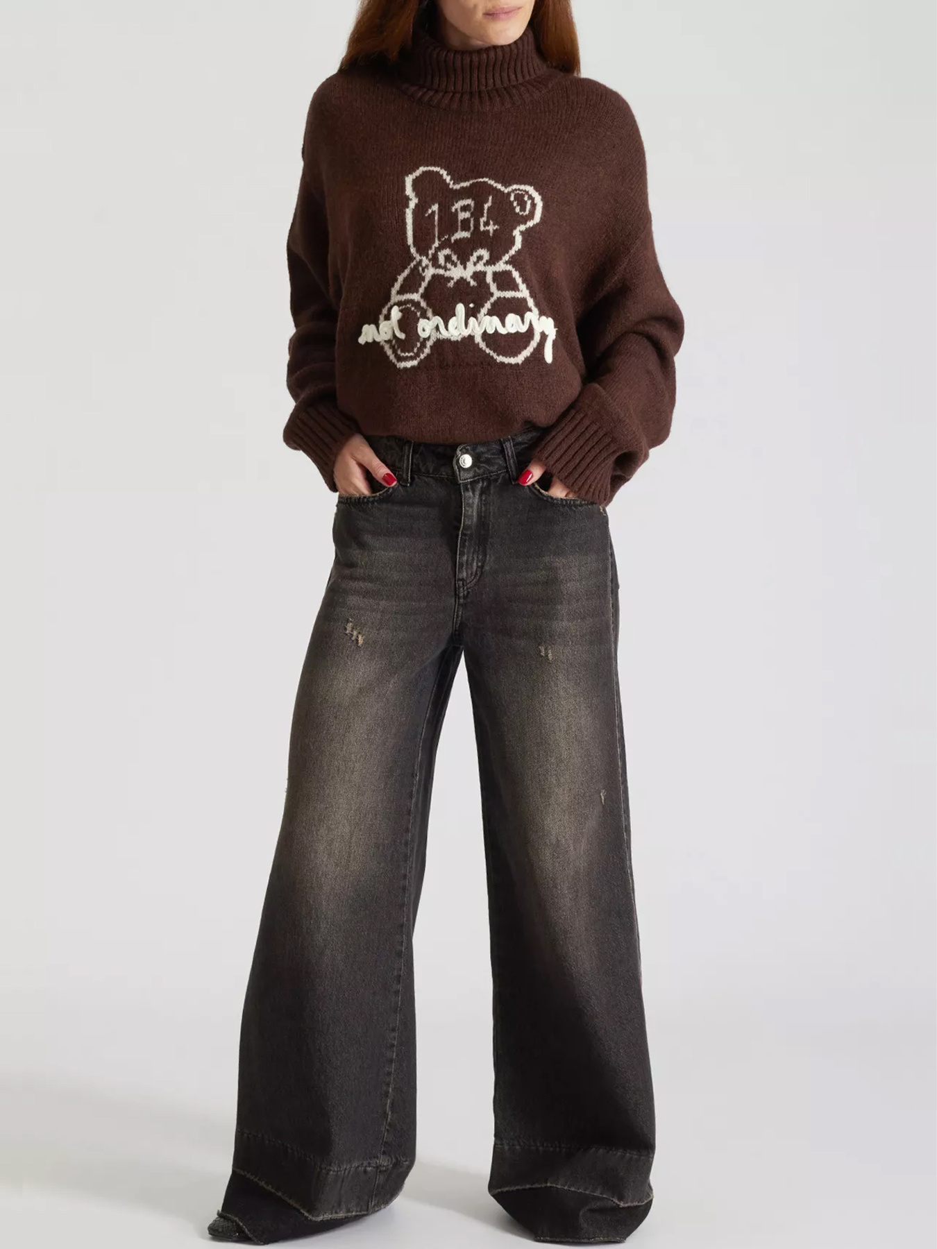 Широкие джинсы J.B4 (Just Before) модель 10WG0619 Фото