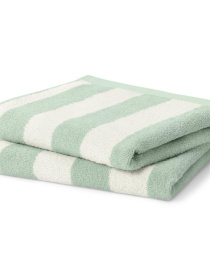 Банний рушник у м’ятно-білу смужку Tchibo модель T1758651901 Фото