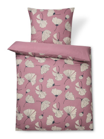 Двухстороннее постельное белье из микрофибры, внимательно-розовое. Tchibo модель T1758652642 Фото