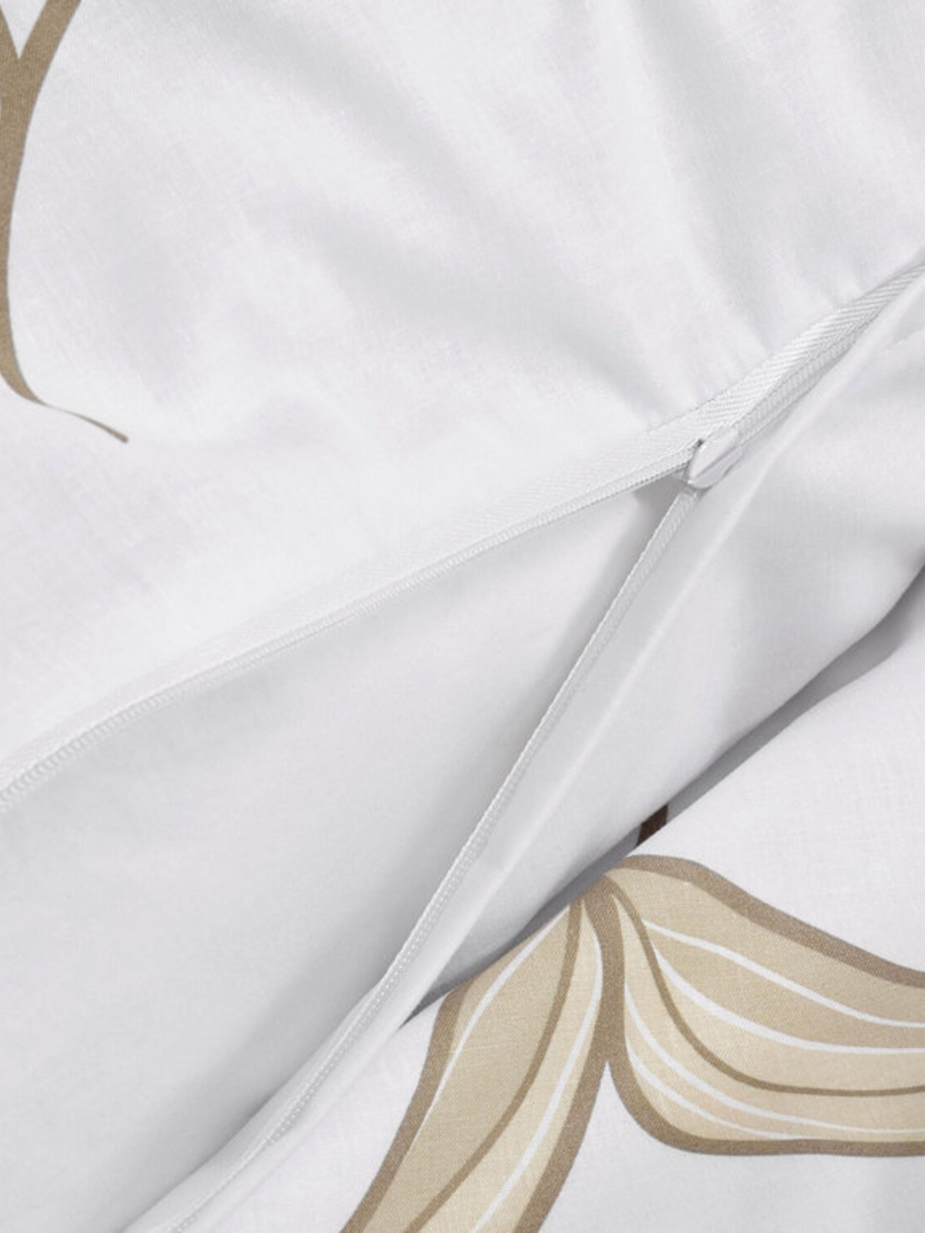 Постельное белье из натурального хлопка, кремовое с узором. Tchibo модель T1758653022 Фото