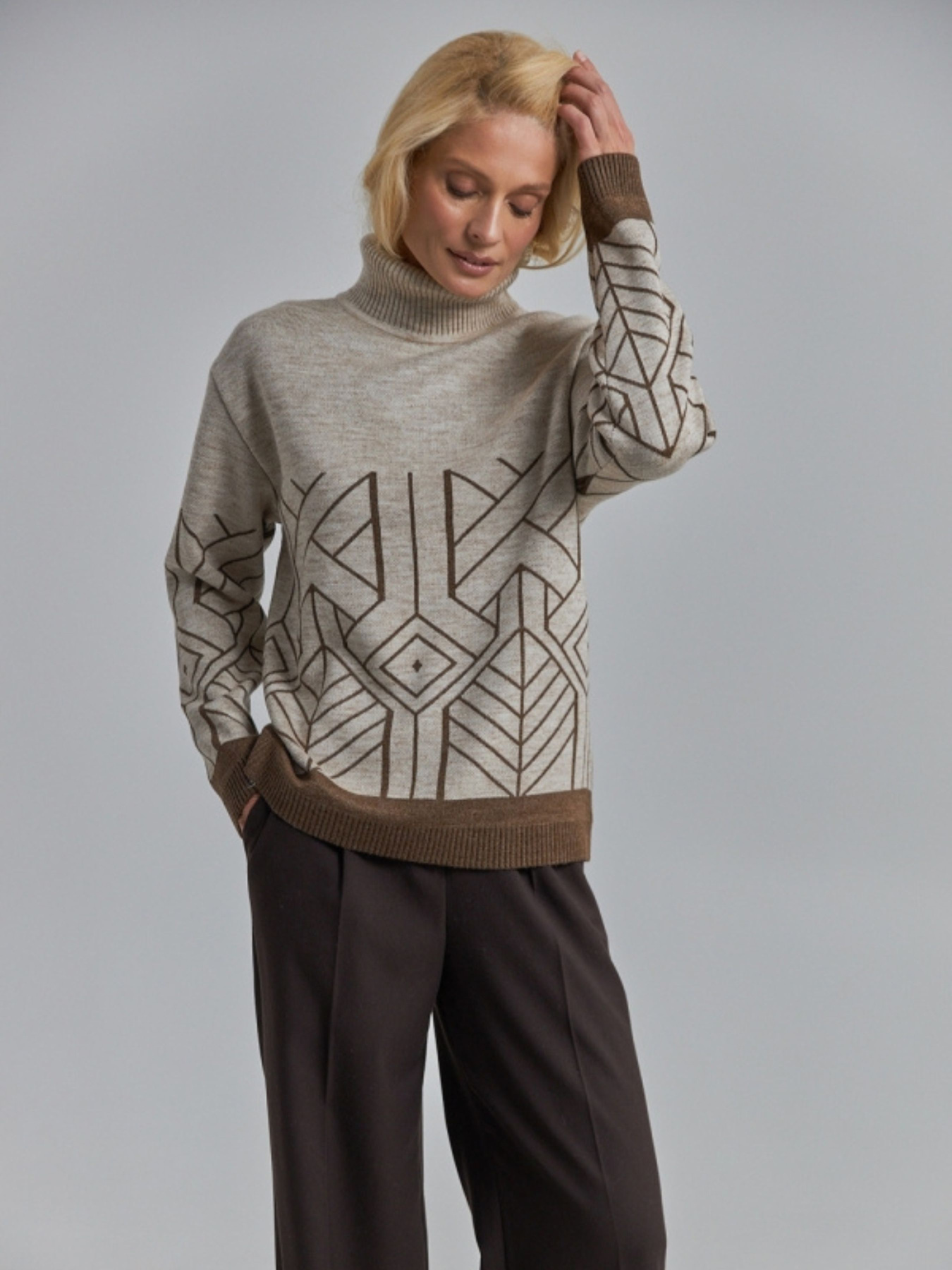 Свитер TrikoBakh модель 2906-lxon-bronza Фото