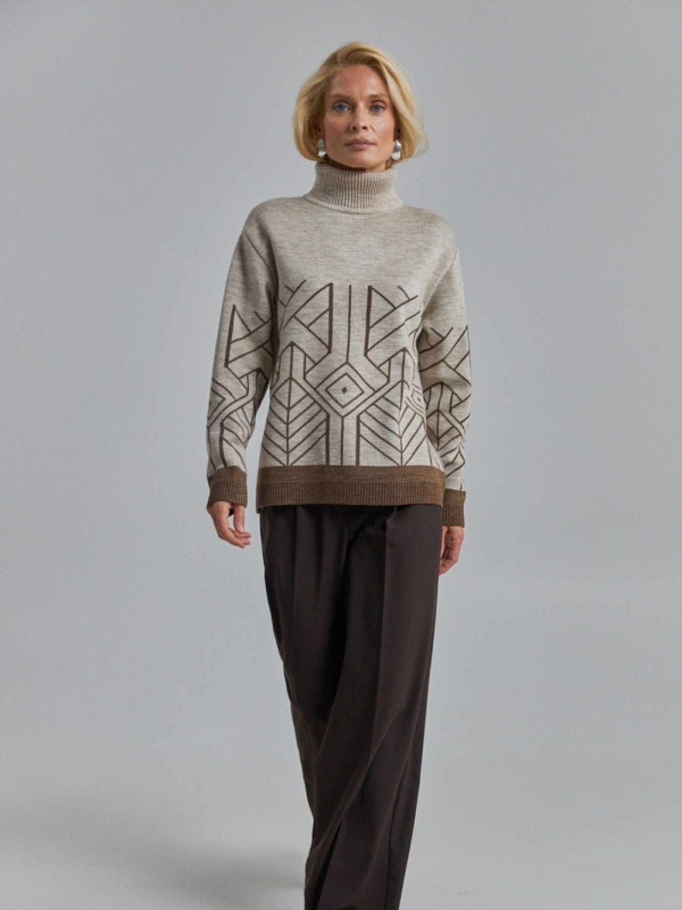 Свитер TrikoBakh модель 2906-lxon-bronza Фото