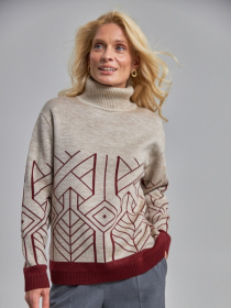 Свитер TrikoBakh модель 2906-lxon-burgund Фото