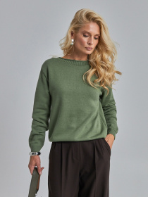 Джемпер TrikoBakh модель 2892-olivkovij Фото