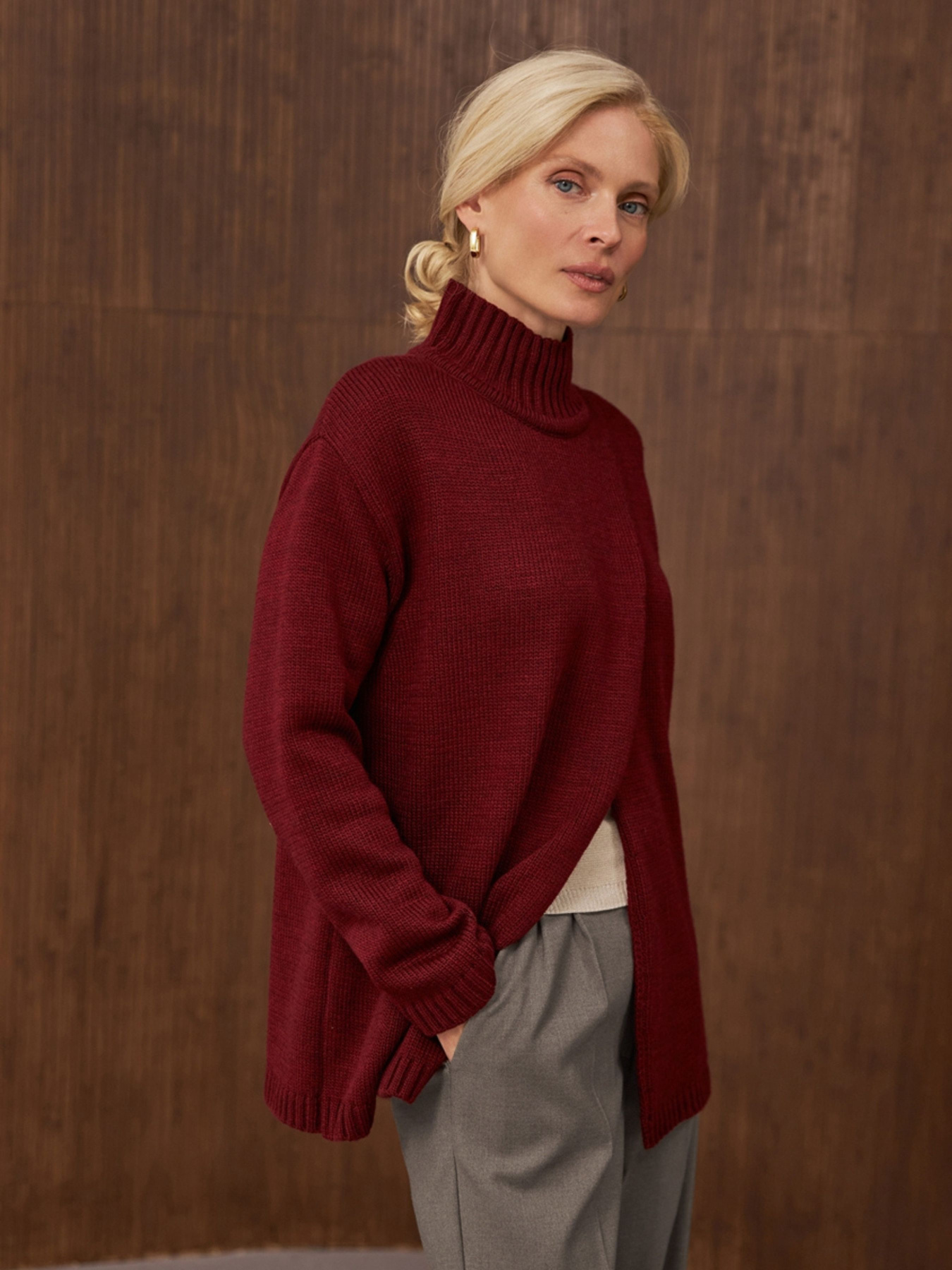 Свитер TrikoBakh модель 2888-burgund Фото