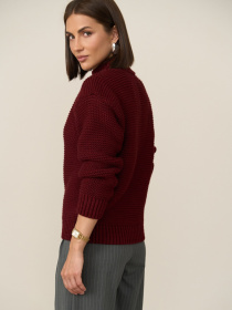 Свитер TrikoBakh модель 2881-burgund Фото