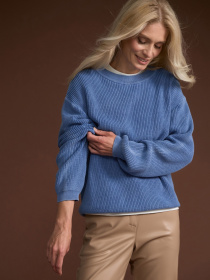 Джемпер TrikoBakh модель 2849-dzhinsovij Джемпер TrikoBakh модель 2849-dzhinsovij Фото