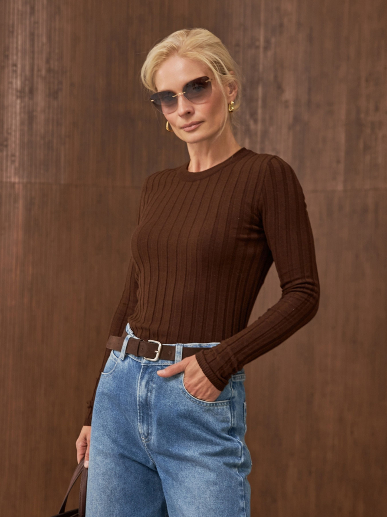 Джемпер TrikoBakh модель 2887-braun Фото